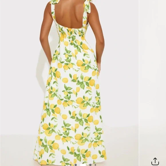 Lemon Print Summer Dress - Picture 8 of 8